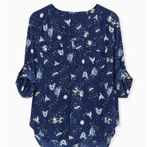 Torrid Cinderella Harper 3/4 Sleeve Blouse